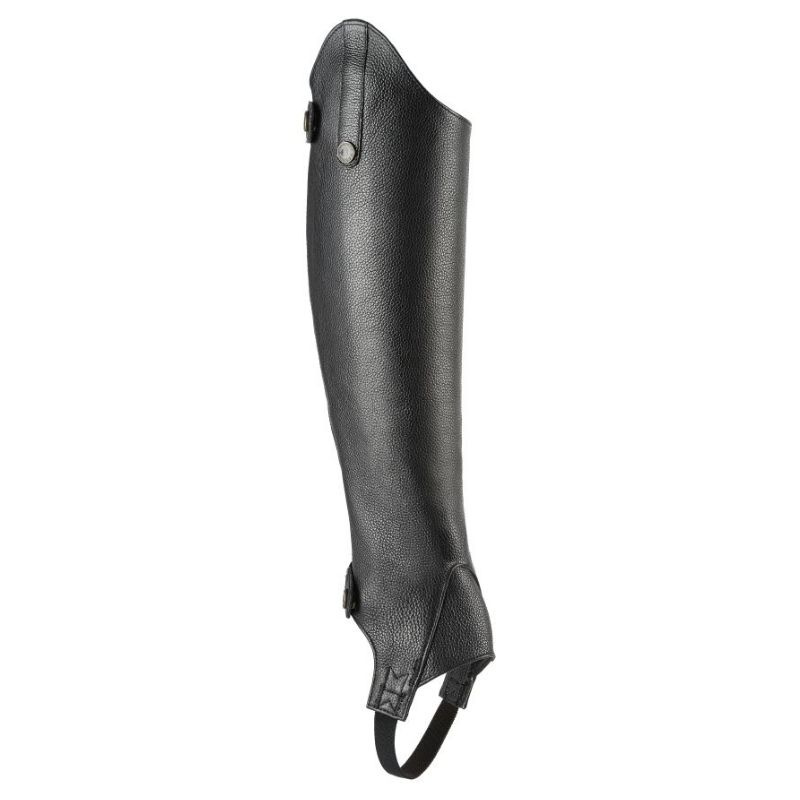 Short Chaps Leather Black