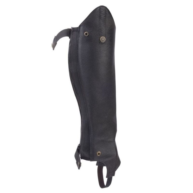Short Chaps Leather Black