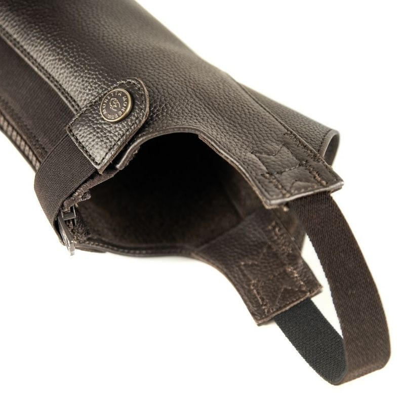 Short Chaps Leather Brown