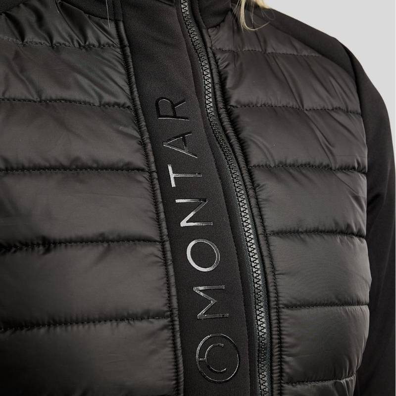 Riding Coat Emma Long Softshell Hybrid Black