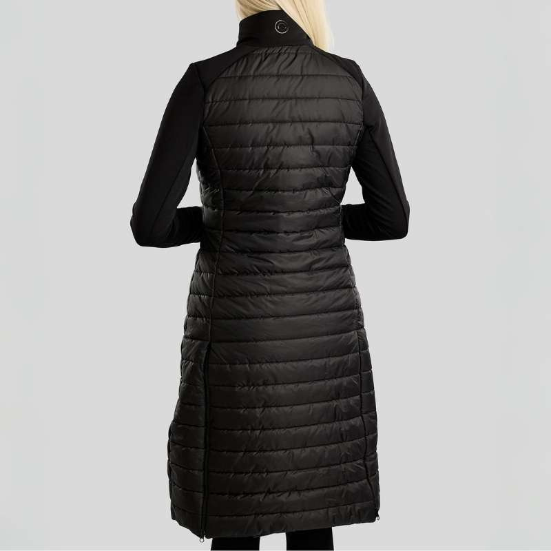 Riding Coat Emma Long Softshell Hybrid Black