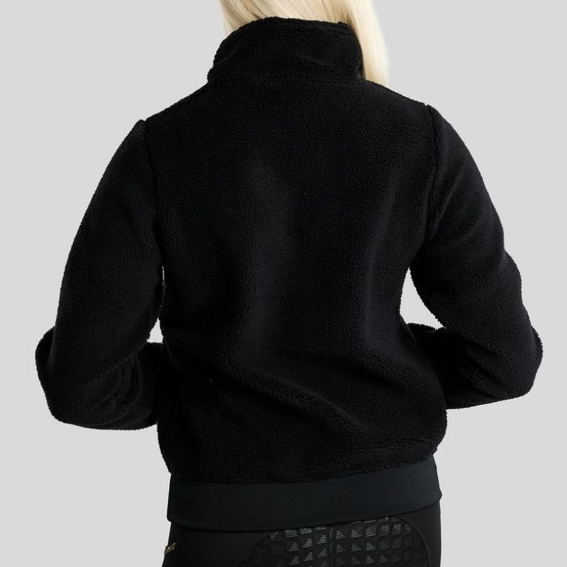 Teddy Fleece MoEbba Q-Zip Black