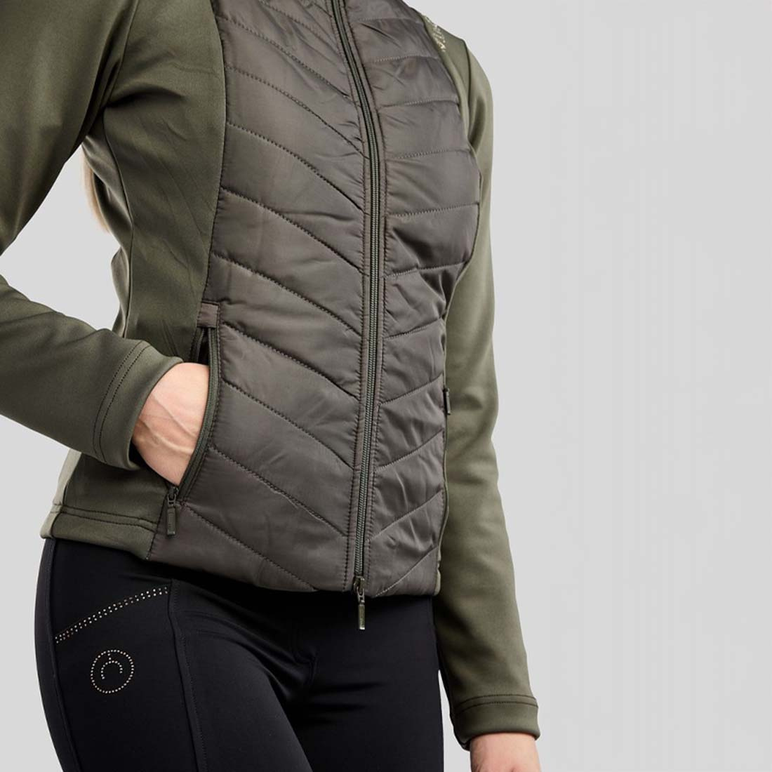 Hybrid Jacket MoEverline Crystals Forest Green