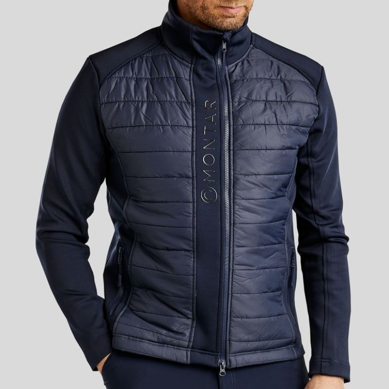Hybrid Jacket Men Emanuel Softshell Navy Blue