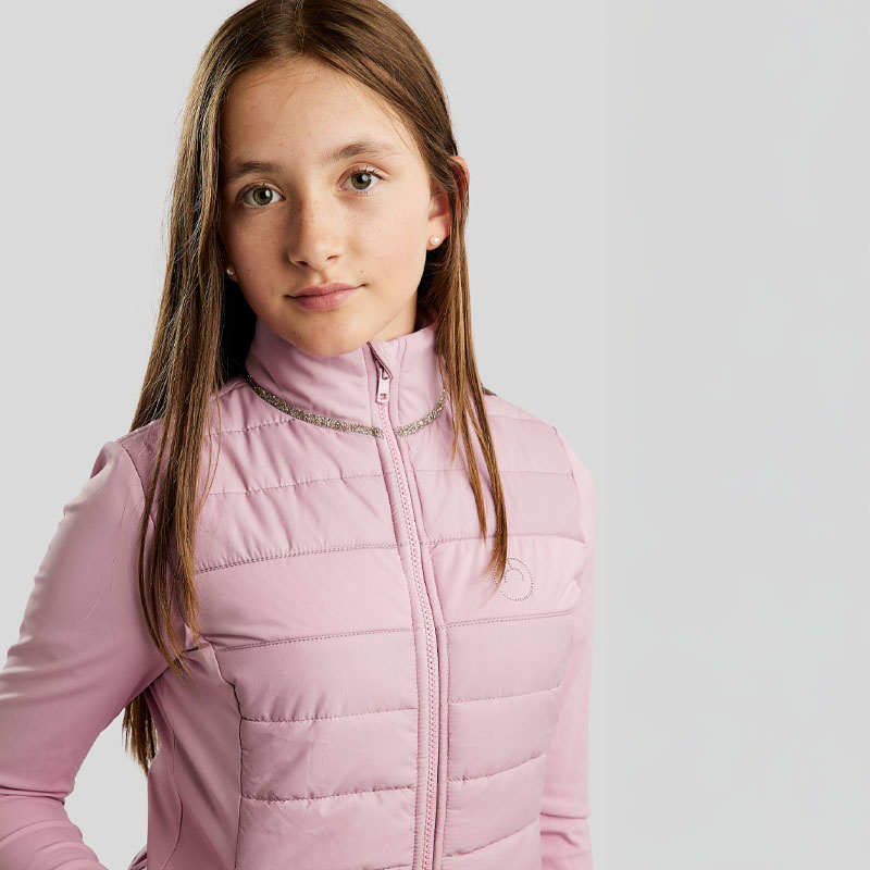Hybrid Jacket Kids/Junior MoLila Softshell Champagne Crystal Tape Candy Pink