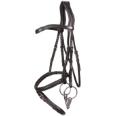 Flash Noseband Bridle Soft Collection Black Flash Noseband Bridle Soft Collection Black