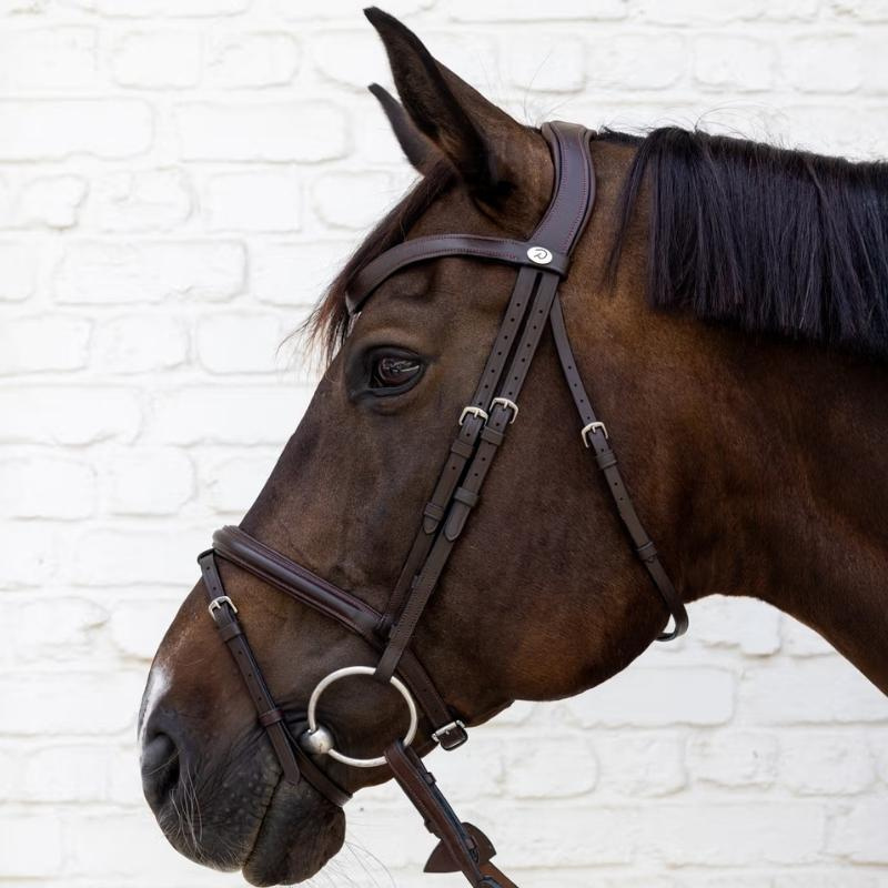 Flash Noseband Bridle Soft Collection Brown