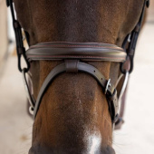 Flash Noseband Bridle Soft Collection Brown Flash Noseband Bridle Soft Collection Brown