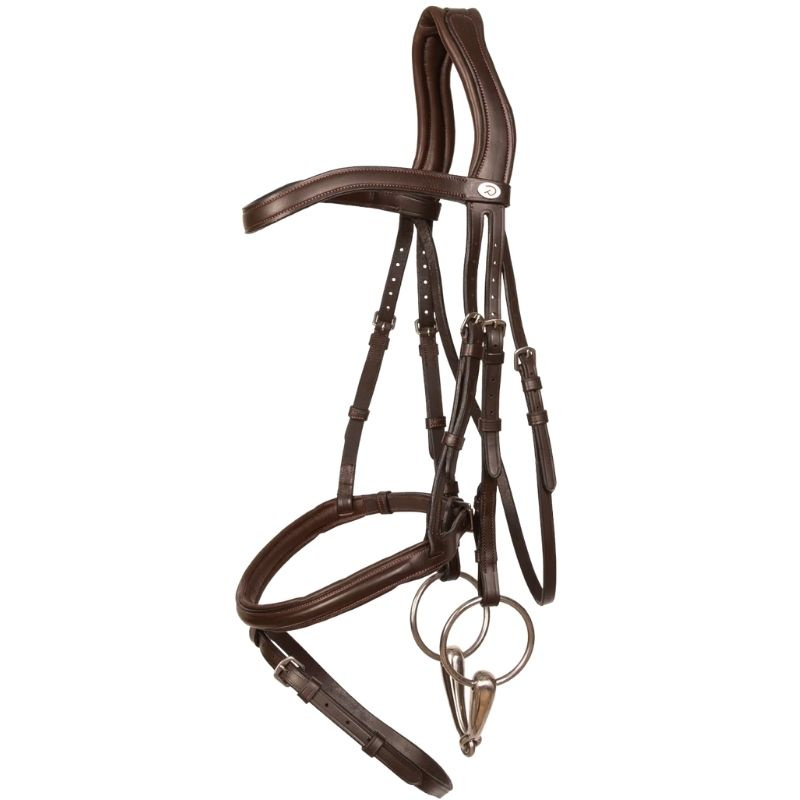 Flash Noseband Bridle Soft Collection Brown