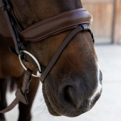 Dressage Bridle Medium Noseband Soft Collection Brown Dressage Bridle Medium Noseband Soft Collection Brown