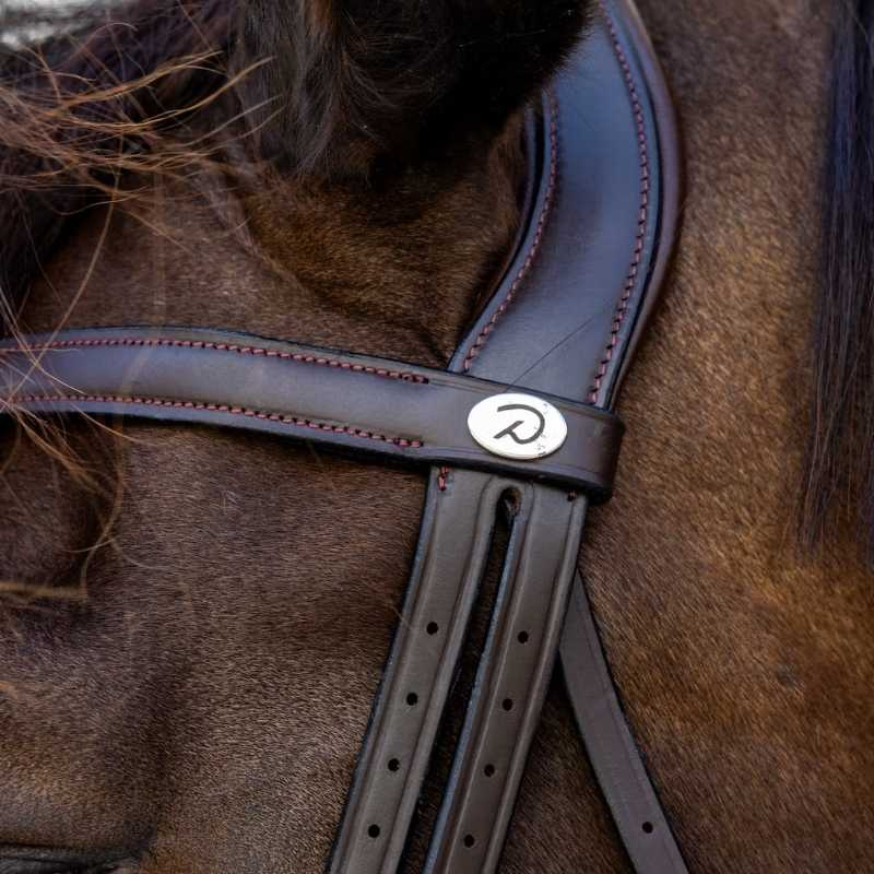 Dressage Bridle Medium Noseband Soft Collection Brown