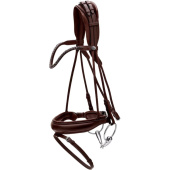Dressage Bridle Wide Noseband Soft Collection Brown Dressage Bridle Wide Noseband Soft Collection Brown