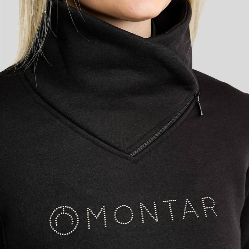 Sweatshirt MoNaja Gun Metal Crystals Black