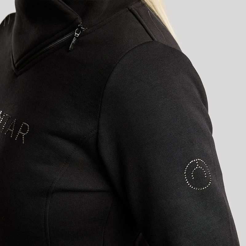 Sweatshirt MoNaja Gun Metal Crystals Black