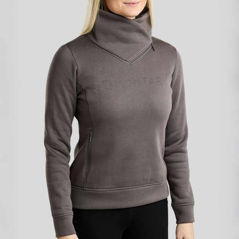 Sweatshirt MoNaja Gun Metal Crystals Grey