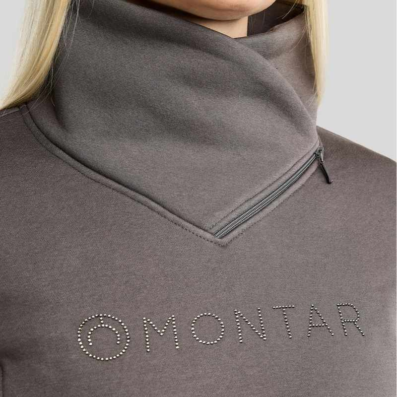 Sweatshirt MoNaja Gun Metal Crystals Grey