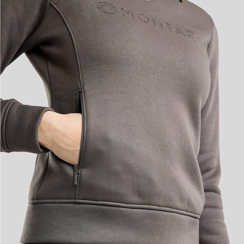 Sweatshirt MoNaja Gun Metal Crystals Grey