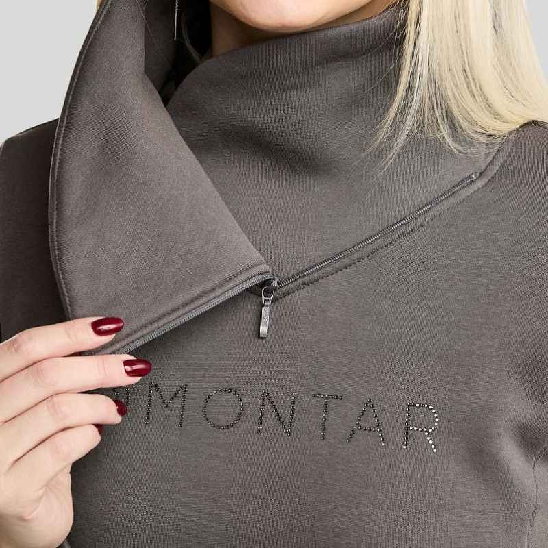 Sweatshirt MoNaja Gun Metal Crystals Grey
