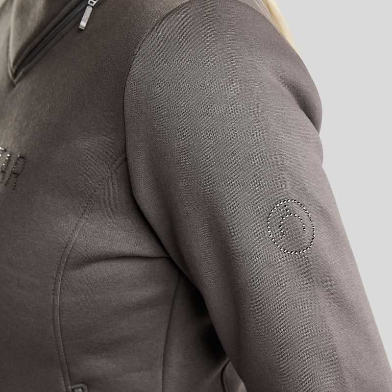 Sweatshirt MoNaja Gun Metal Crystals Grey