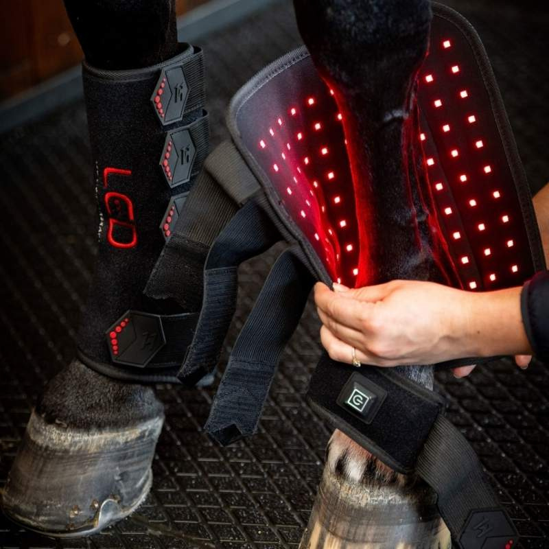 LED Red Light Therapy Leg Wrap Black