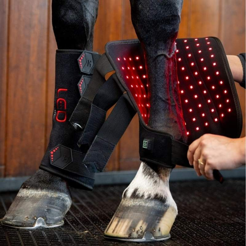 LED Red Light Therapy Leg Wrap Black