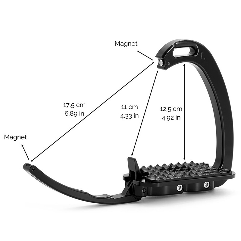 Venice Dressage Inclined Spurs Black/0Black