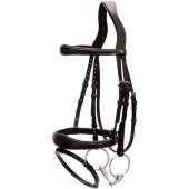 Anatomic Flash Noseband Bridle US Collection Black Anatomic Flash Noseband Bridle US Collection Black