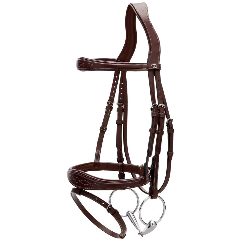 Anatomic Flash Noseband Bridle US Collection Brown
