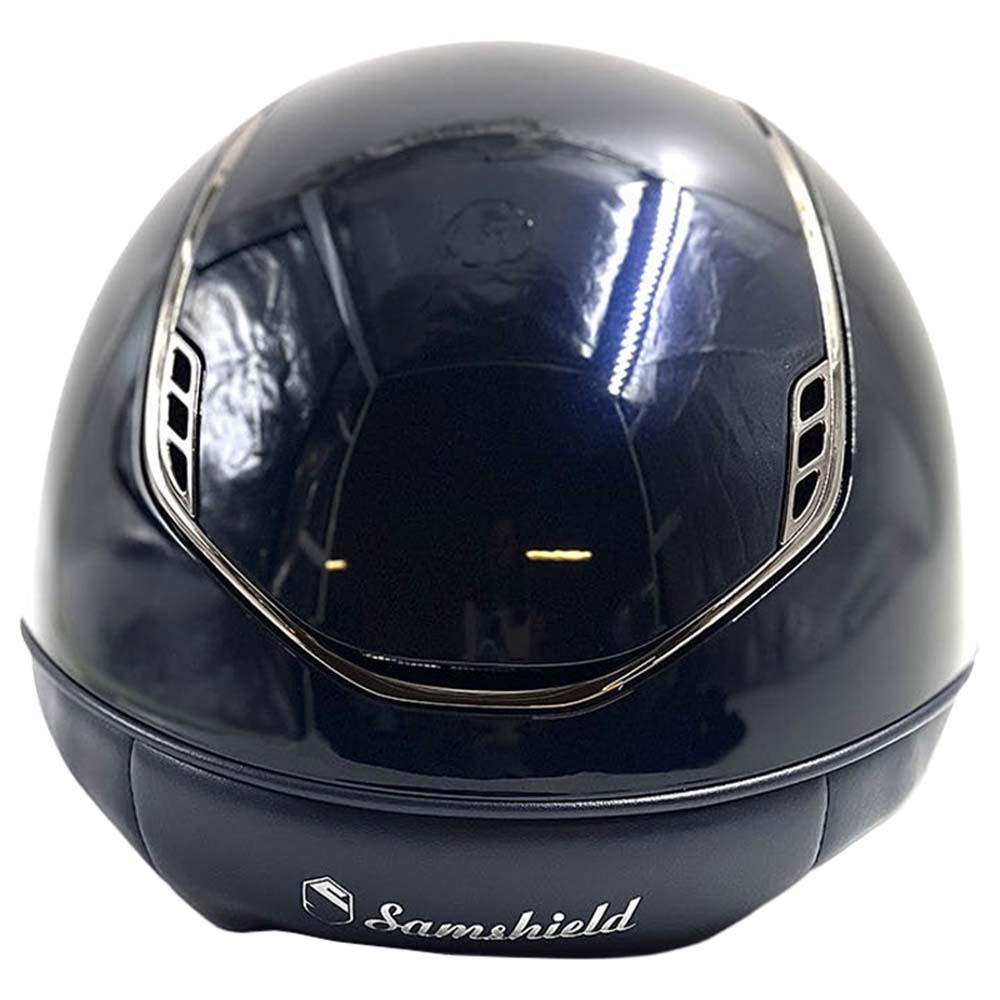 Riding Helmet Miss Shield 2.0 Glossy Crystal Blazon Navy Blue