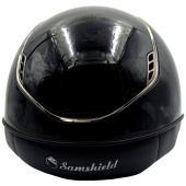 Riding Helmet Miss Shield 2.0 Glossy Black Chrome Swarovski Crystals Black Riding Helmet Miss Shield 2.0 Glossy Black Chrome Swarovski Crystals Black