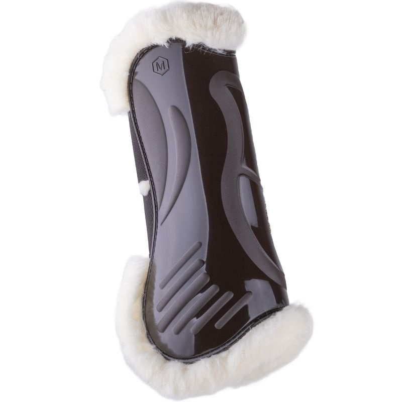 Tendon Boots Vibe Velcro Fluffy Brown