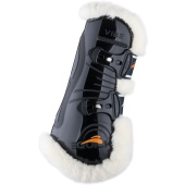 Tendon Boots Vibe Fluffy Black Tendon Boots Vibe Fluffy Black