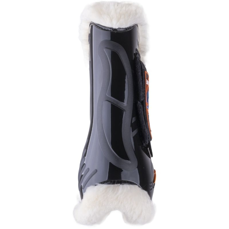 Tendon Boots Vibe Velcro Fluffy Black