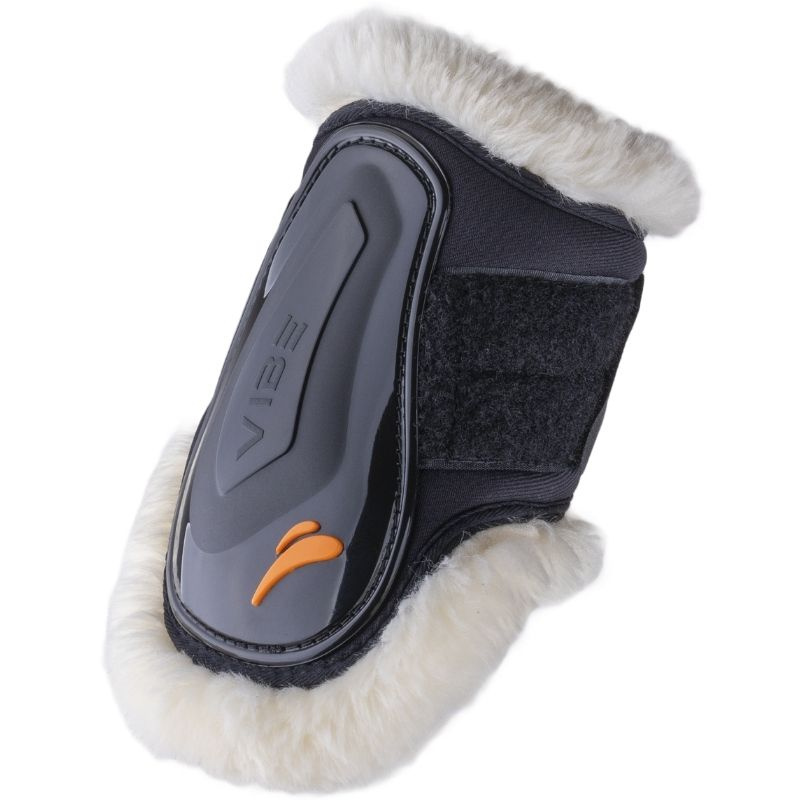 Fetlock Boots Vibe Velcro Fluffy Black
