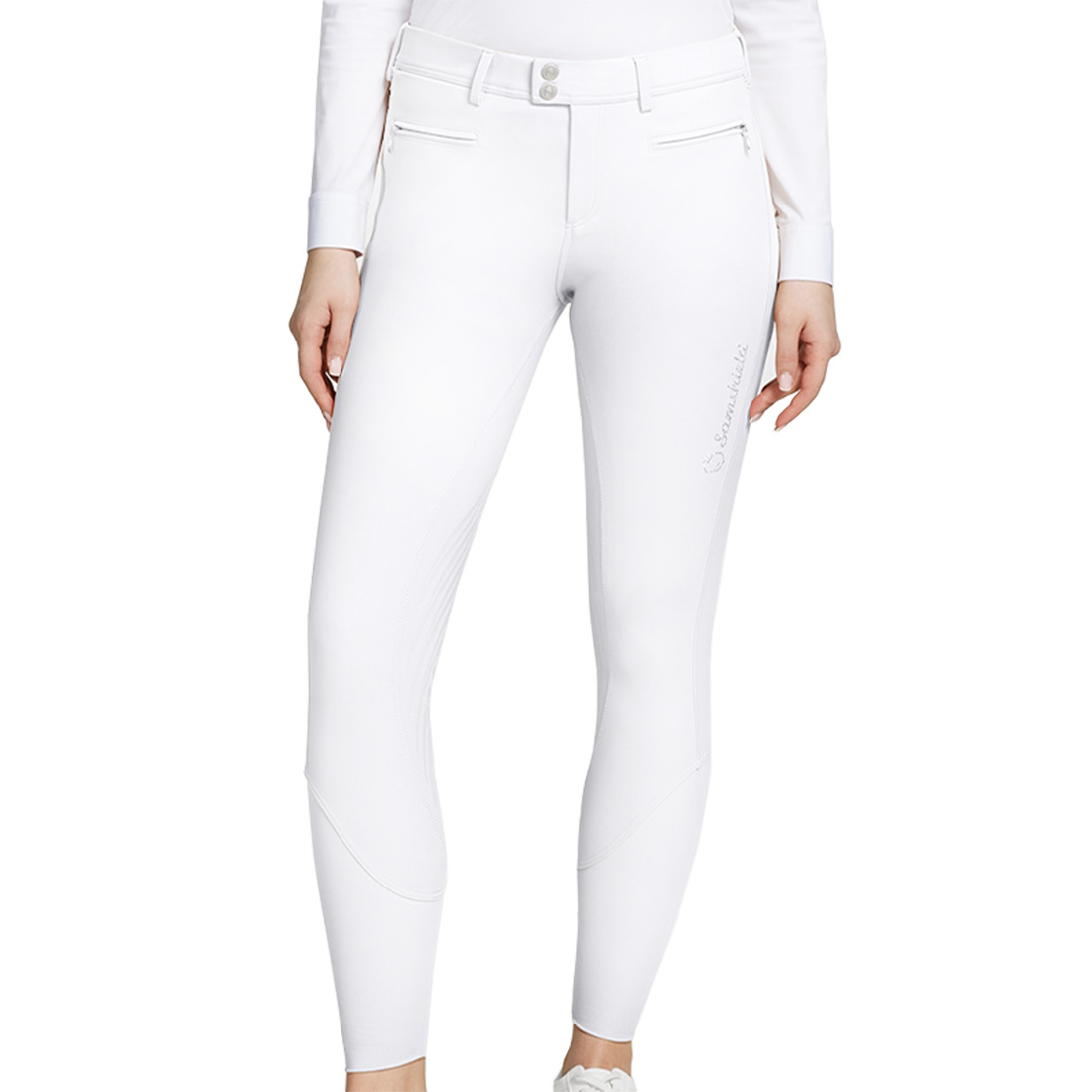 Riding Breeches Adele Knee-Grip White