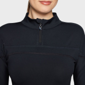 Performance Shirt Amber 1/2 Zip Black Performance Shirt Amber 1/2 Zip Black