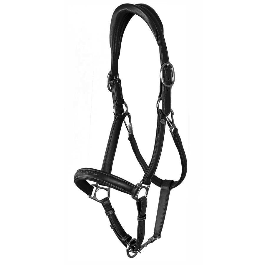 Leather Halter 2-in-1 WC Black