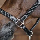 Leather Halter Plaited WBD Black Leather Halter Plaited WBD Black