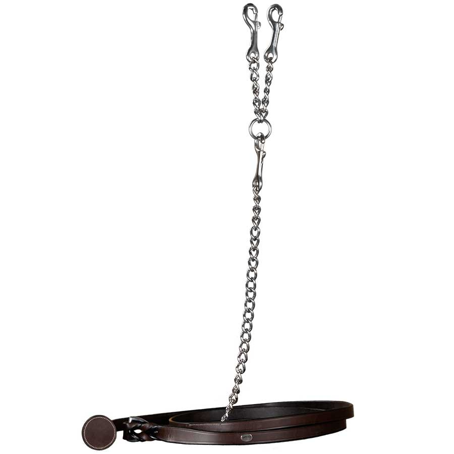Chain Lead Rope Leather WC Brown