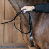 Leather Halter Plaited WBD Black Leather Halter Plaited WBD Black