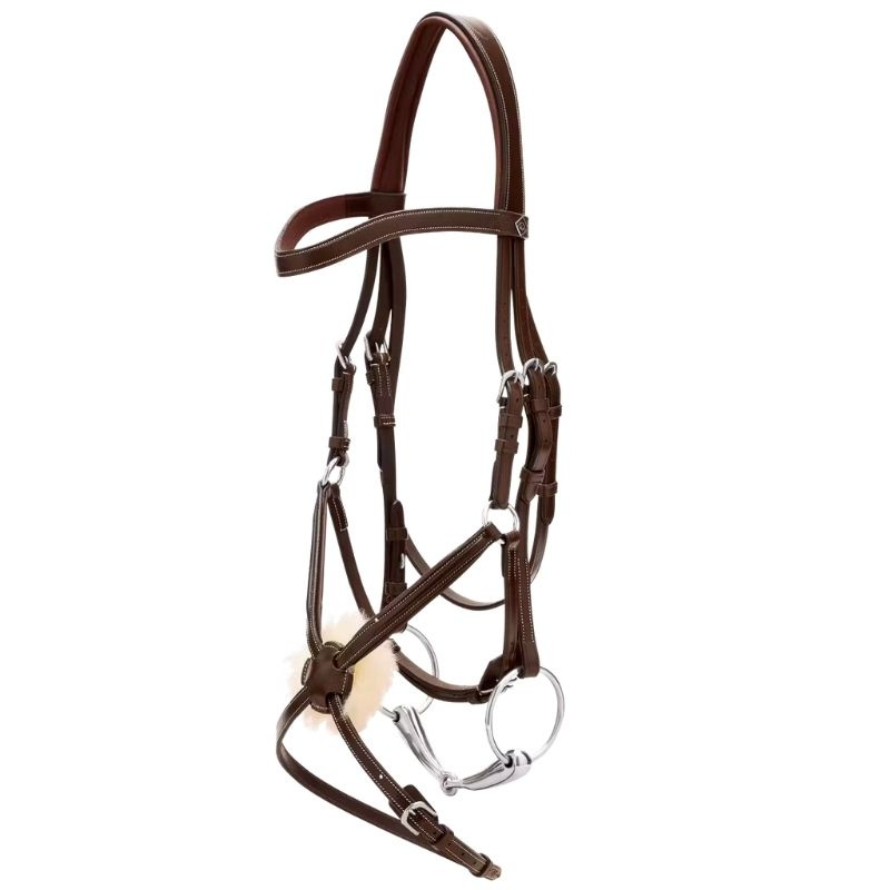 Mexican Noseband Bridle WC Brown