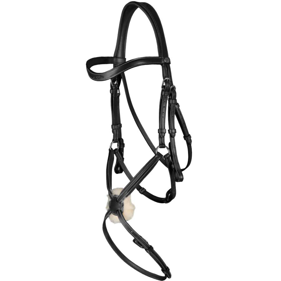 Mexican Noseband Bridle WC Black