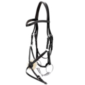 Mexican Noseband Bridle WC Black Mexican Noseband Bridle WC Black