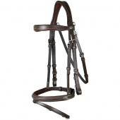 Combined Noseband Bridle WC Brown