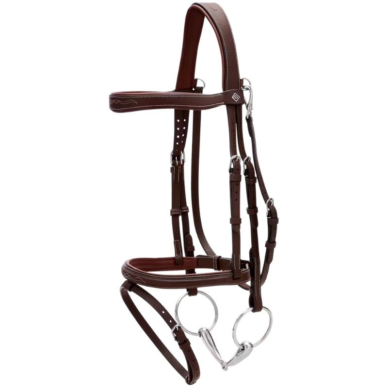 Combined Noseband Bridle WC Brown