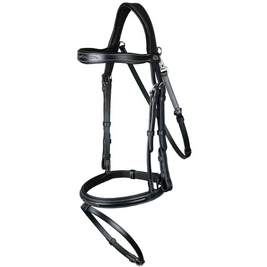 Combined Noseband Bridle WC Black