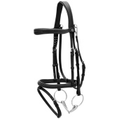 Combined Noseband Bridle WC Black Combined Noseband Bridle WC Black