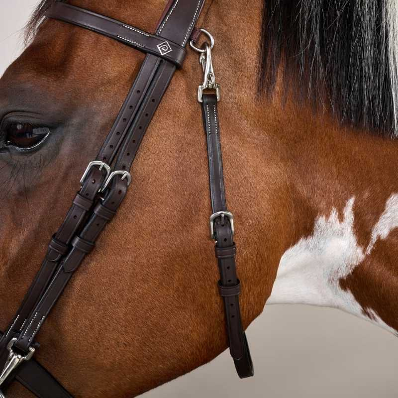 Smooth Noseband Bridle WC Brown