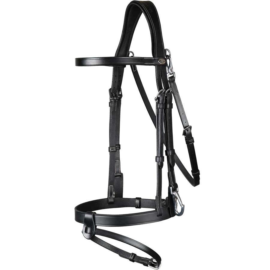 Smooth Noseband Bridle WC Black