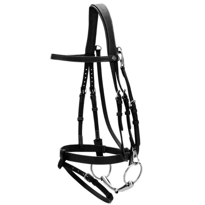 Smooth Noseband Bridle WC Black